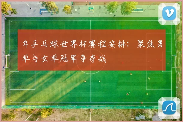 年乒乓球世界杯赛程安排:聚焦男单与女单冠军争夺战
